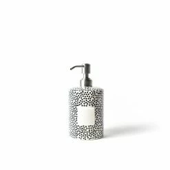 Coton Colors Black Small Dot Mini Cylinder Soap Pump
