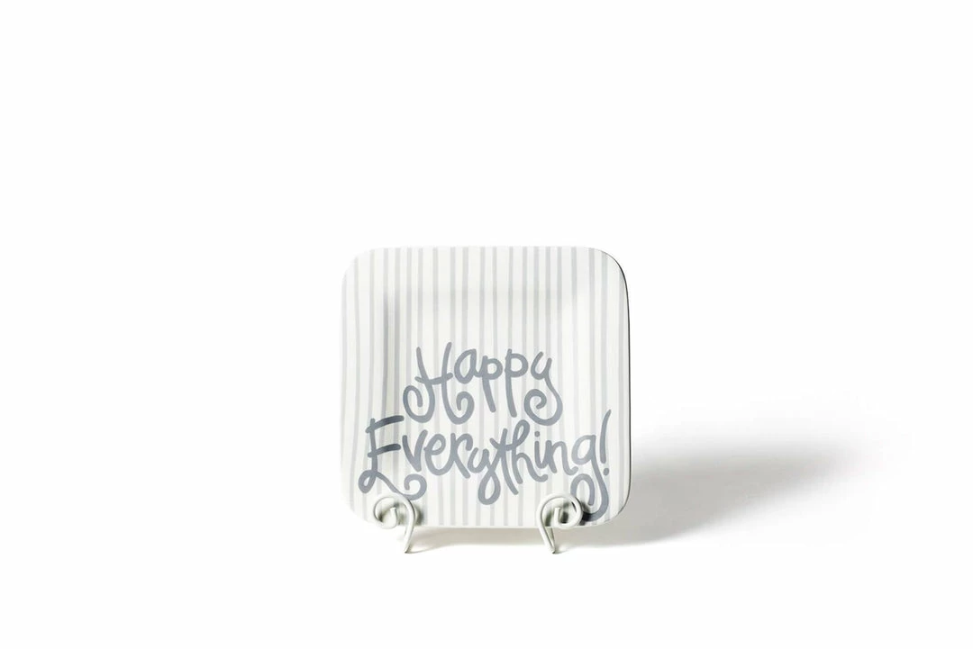 Coton Colors Happy Everything By Coton Colors Stone Skinny Stripe Happy Everything Mini Platter