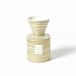Coton Colors Happy Everything By Coton Colors Gold Stripe Happy Everything Mini Vase